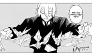 Hiruhiko uses his paper cranes in the chapter (Image via Shueisha)